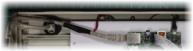 The cable in place